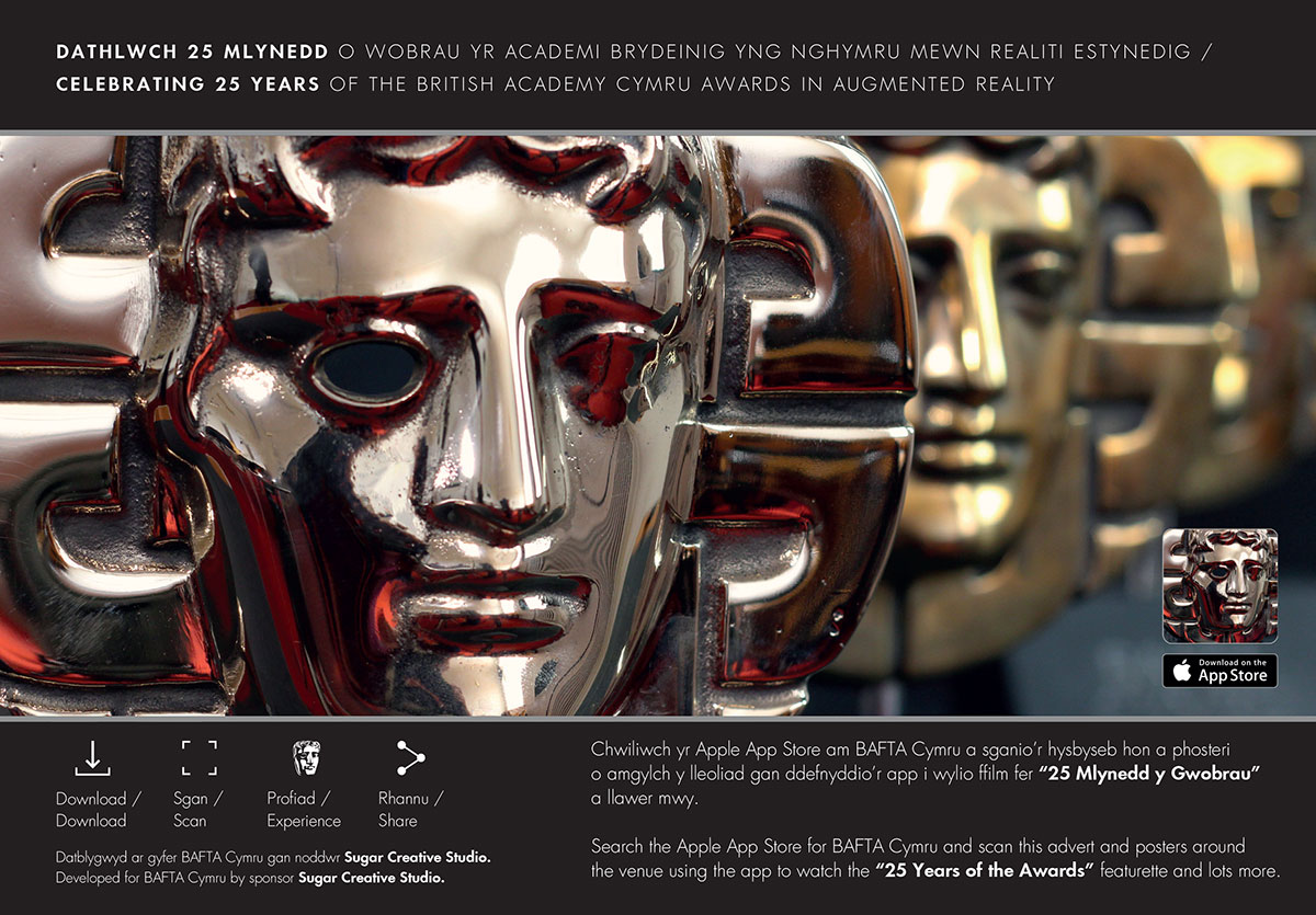 BAFTA Cymru Awards 2016 - Augmented Reality Trigger image