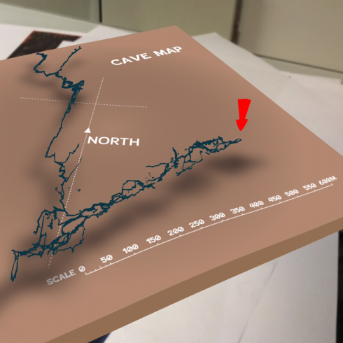 Augmented Reality - cave map