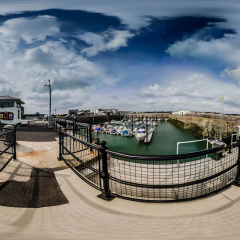 Panoramic view of harbour