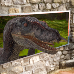 Augmented Reality - Raptor dinosaur